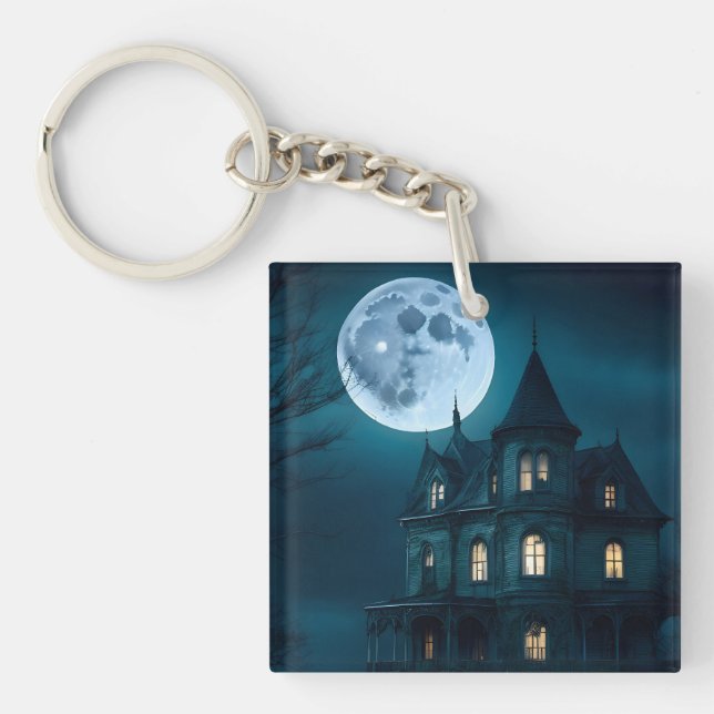 Porte-clefs Clés Du Porte - clé Haunted Halloween Mansion (Devant)