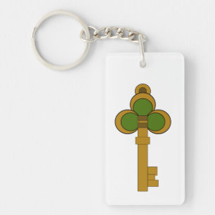 Porte-clefs Clip Art de clé magique vectorielle de fantasy 2D