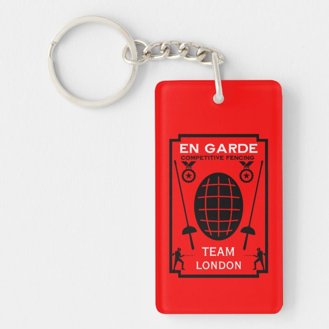 Porte-clefs Clôture de l'épée concurrentielle (Devant)