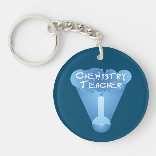 Porte-clefs Cloud enseignant en chimie (Devant)