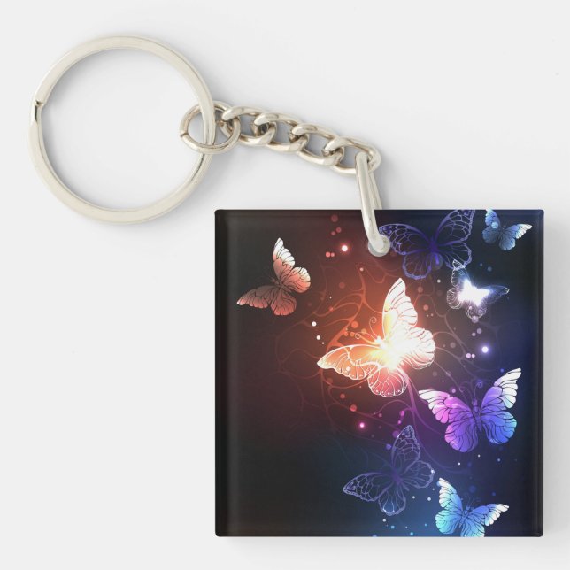 Porte-clefs Clowing Night Butterflies (Devant)