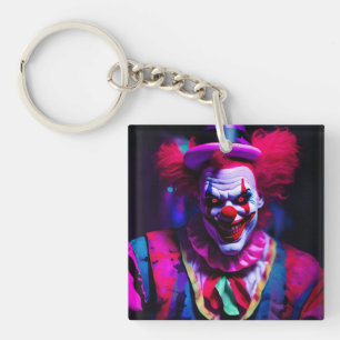 Porte-clefs clown effrayant