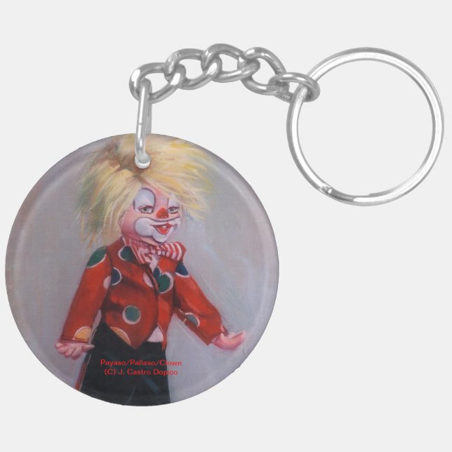 Porte-clefs Clown/Pallaso/Clown (Dos droit)