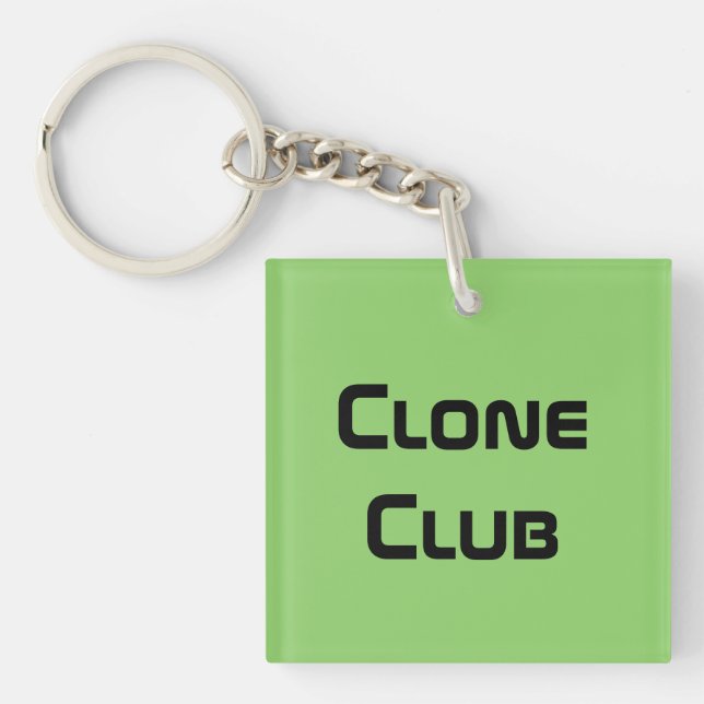 Porte-clefs Club de clone de police moderne noire orpheline (Devant)