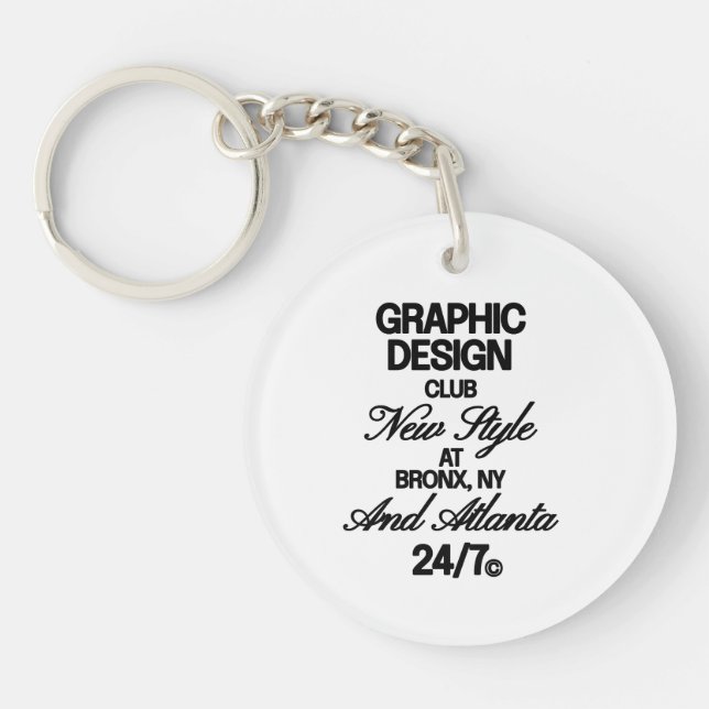 Porte-clefs Club de design graphique (Devant)