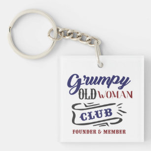 Porte-clefs Club de la Femme Acariâtre Drôle