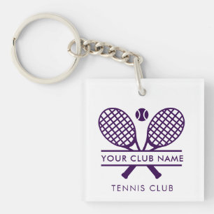 Porte-clefs Club de Tennis Moderne Nom de l'équipe Cadeaux Pub