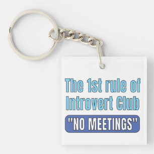 Porte-clefs Club des introvertis - T-Shirt