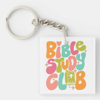 Porte-clefs Club d'étude biblique Porte - clé acrylique coloré