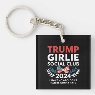 Porte-clefs Club Social Coquette Trump Girlie Élection Arc 