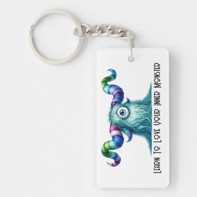 Porte-clefs Clyde - Monstre Curieux Borgne (Devant)
