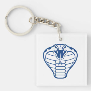 Porte-clefs Cobra Serpent bleu Vénomère Boa animal