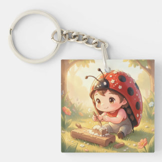 Porte-clefs Coccinelle et le royaume de nectar caché
