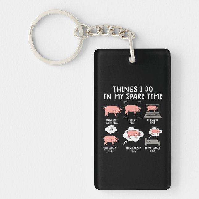 Porte-clefs cochon amusant s pour hommes cochon s pour femmes  (Devant)