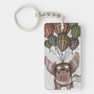 Porte-clefs Cochon en flammes