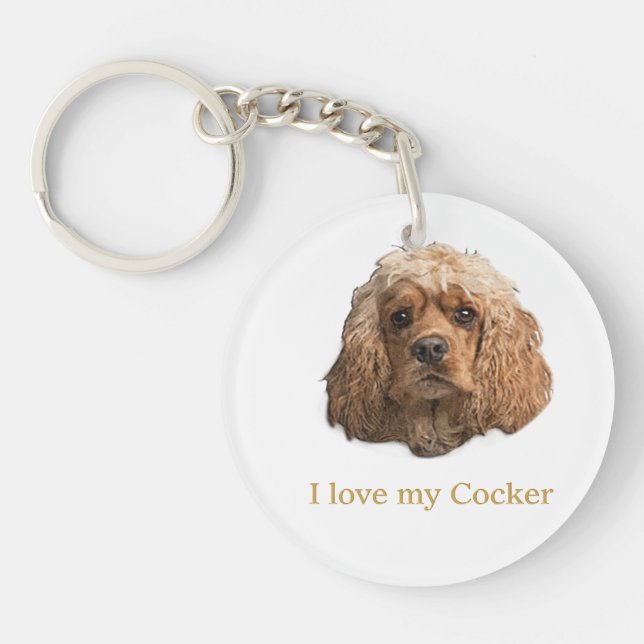 Porte-clefs cocker Spaniels (Devant)