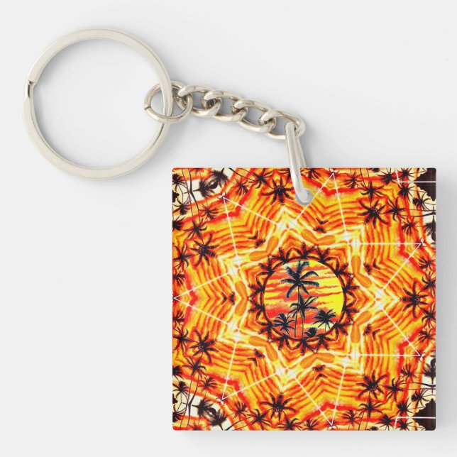 Porte-clefs Coco Palm Star (Devant)