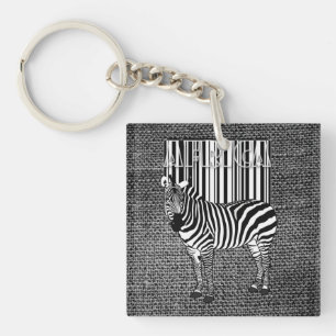 Porte-clefs Code barre Zebra