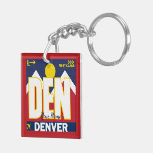 Porte-clefs Code de l'aéroport Denver DEN
