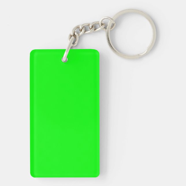Porte-clefs Code hexadécimal vert néon 00FF00 (Dos)