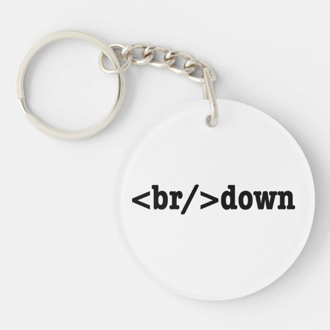 Porte-clefs code HTML (Devant)