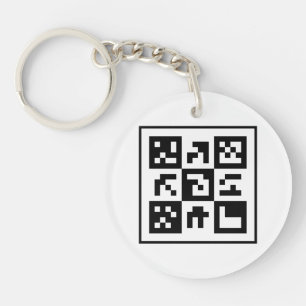 Porte-clefs code qr