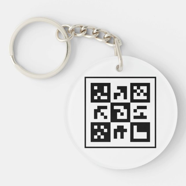 Porte-clefs code qr (Devant)