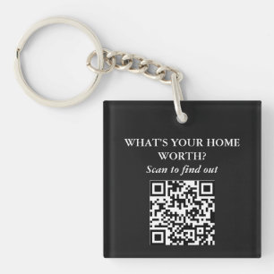 Porte-clefs Code QR Cadeau de Marketing pour Agent Immobilier