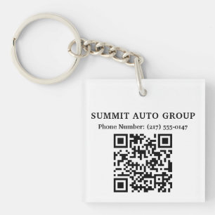 Porte-clefs Code QR Cadeau pour concessionnaire automobile ou