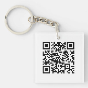 Porte-clefs Code QR créé instantanément (en entrant votre URL)