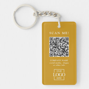 Porte-clefs Code QR de logo d'entreprise personnalisé moderne
