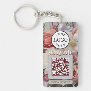 Porte-clefs Code QR double pour les fleurs coupées d'entrepris