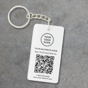 Porte-clefs Code QR du logo promotionnel