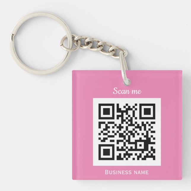 Porte-clefs Code QR - Logo Professionnel Professionnel Personn (Devant)