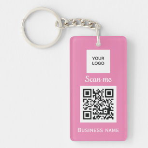 Porte-clefs Code QR - Logo Professionnel Professionnel Personn
