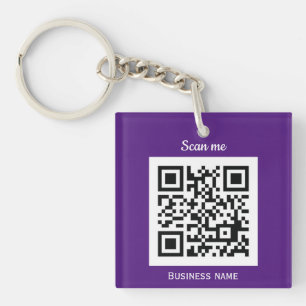 Porte-clefs Code QR Logo Professionnel Professionnel Personnal