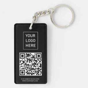 Porte-clefs Code QR personnalisé Carte de visite votre logo no