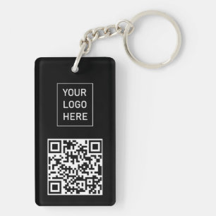 Porte-clefs Code QR personnalisé Carte de visite votre logo no