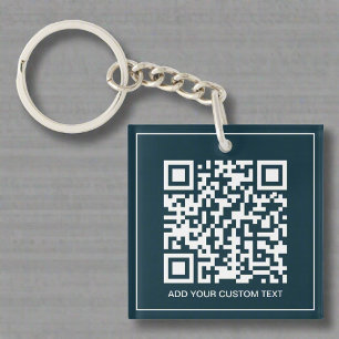 Porte-clefs Code QR personnalisé Marque commerciale Marine ble
