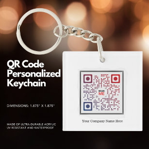 Porte-clefs Code QR Porte - clé personnalisé