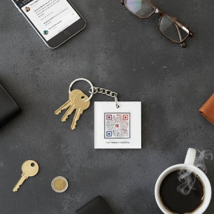 Porte-clefs Code QR Porte - clé personnalisé