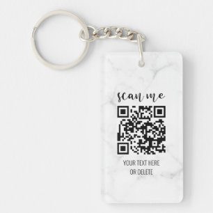 Porte-clefs Code QR recto verso Votre logo Professionnel Profe