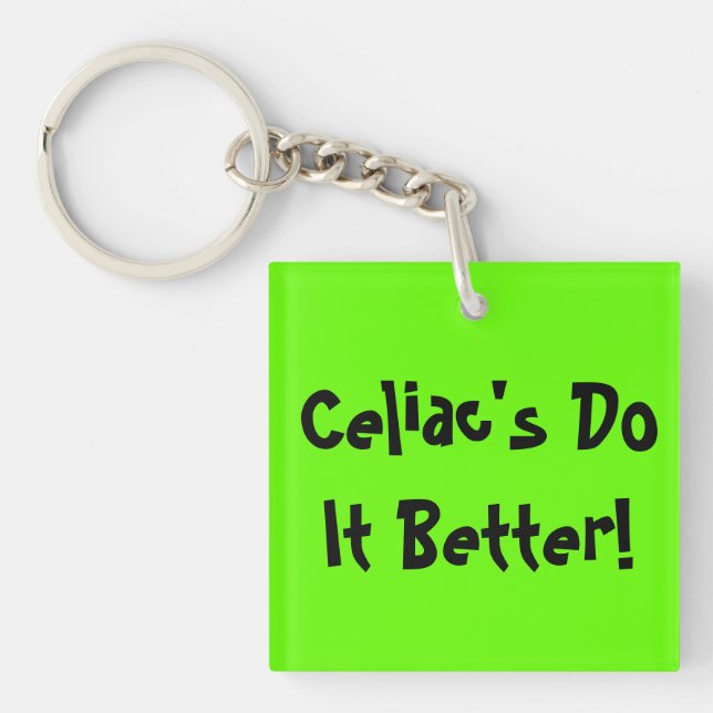 Porte-clefs Coeliaque il améliorent (Devant)