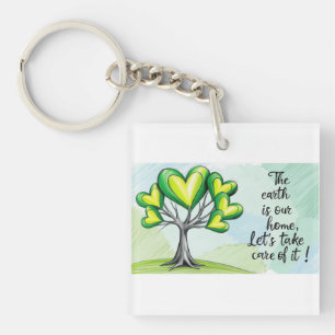 Porte-clefs Coeur de la nature - Protégeons notre monde !