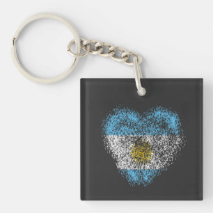 Porte-clefs Coeur de l'Argentine