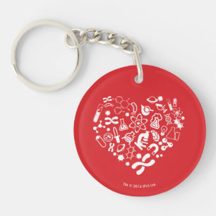 Porte-clefs Coeur de l'espace et de la Science