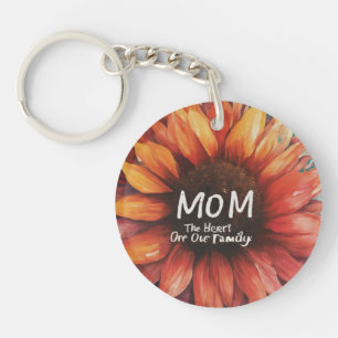 Porte-clefs Coeur de notre famille