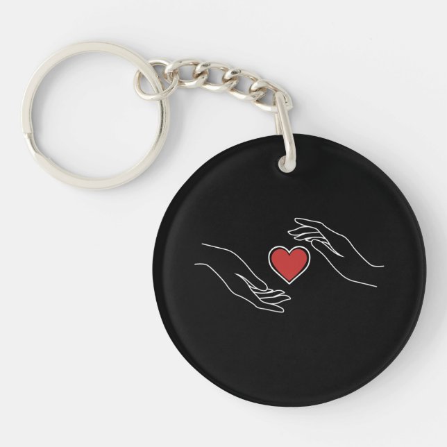 Porte-clefs Coeur de rattrapage (Devant)