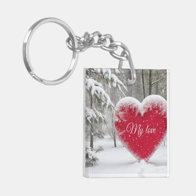 Porte-clefs Coeur d'hiver (Devant gauche)