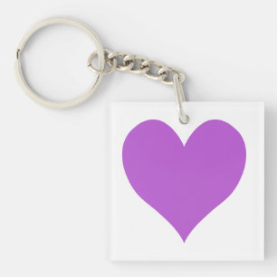 Porte-clefs Coeur d'orchidée moyen mignon